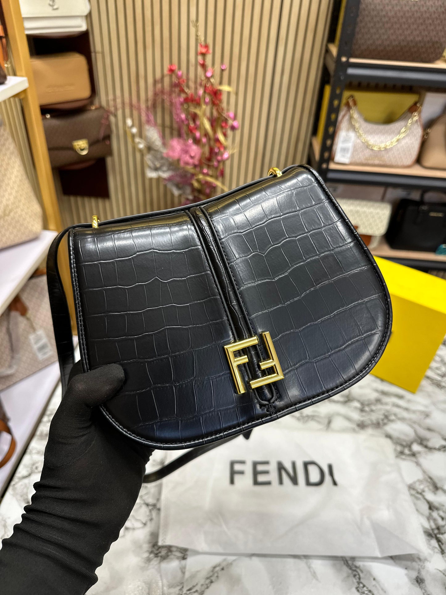 FEDI COMON FF LAQUE WOMAN HANDBAG