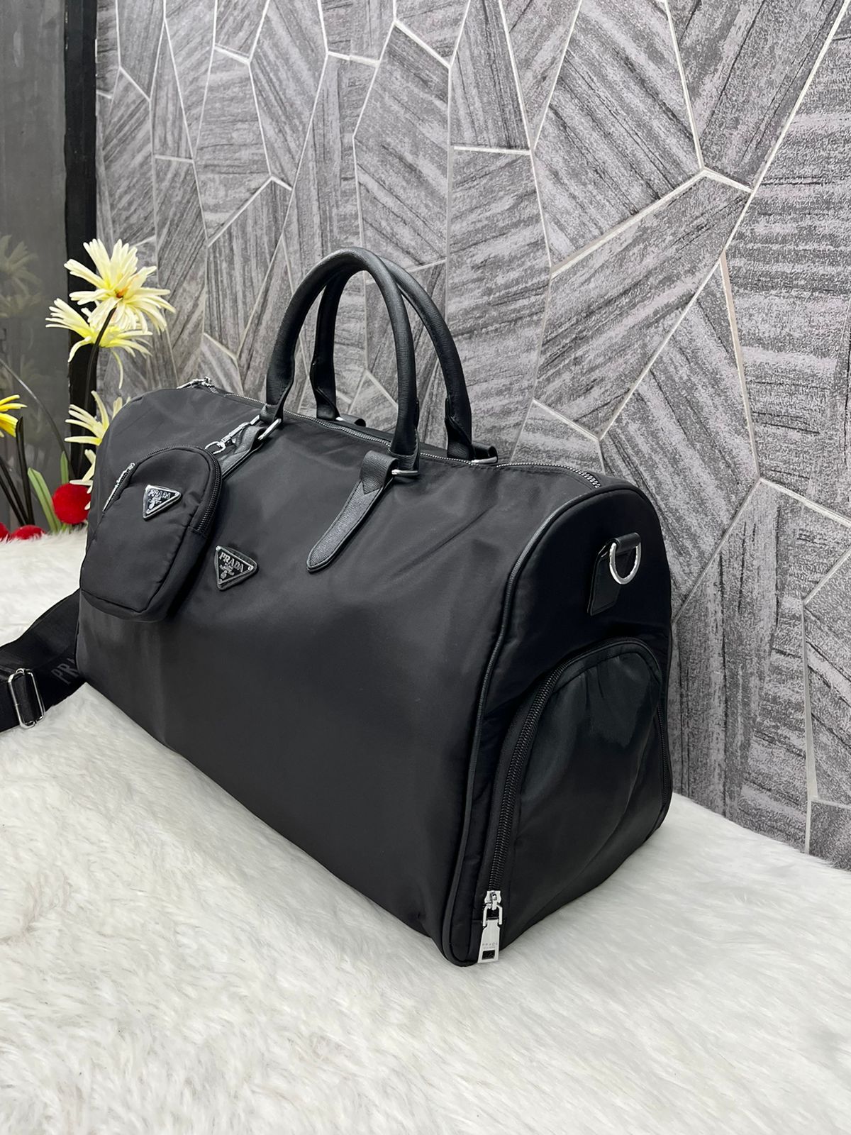 Prad Re Edition Duffle Bag Premium With Shoe Pocket  On Side