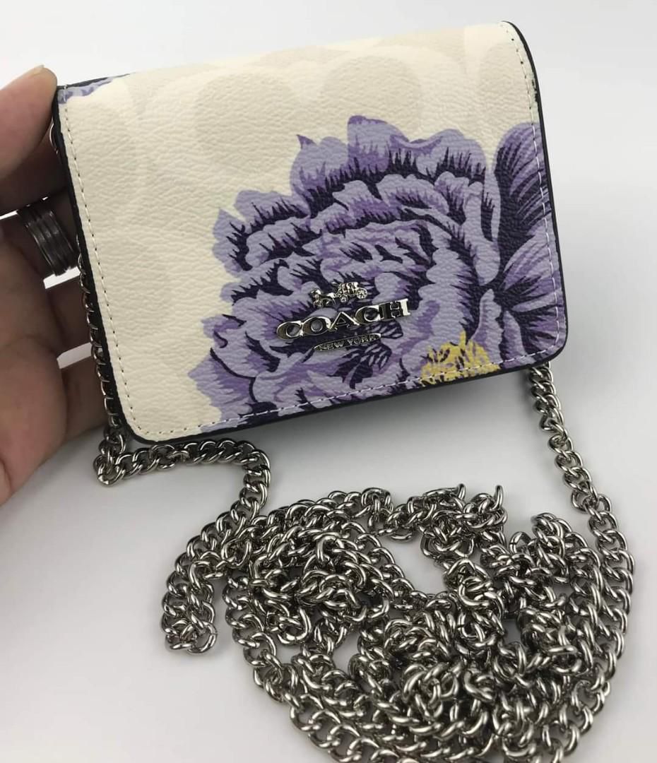 Coch Mini Chain On Woman Hand Wallet