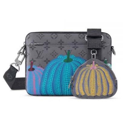 LOUS VUION TRIO PUMPKIN MESSENGER BAG WITH DUST Women Hand BAG