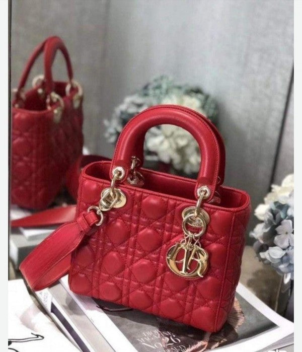 Dor Ldy My ABC Gold With OG Box With Dust Women Bag (Red - 736)