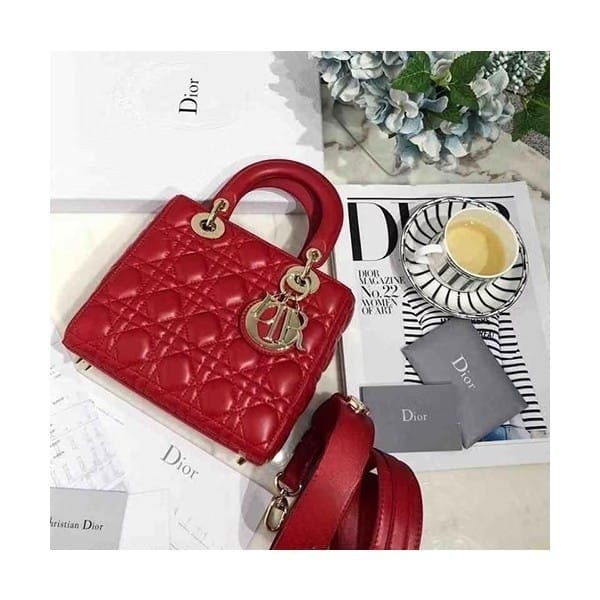 Dor Ldy My ABC Gold With OG Box With Dust Women Bag (Red - 736)