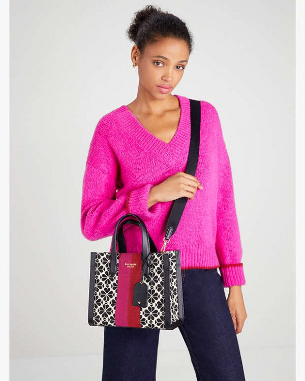 Kae Spde New York Flower Manhattan Tote Bag With Dust Bag (Pink - 853) Women Bag