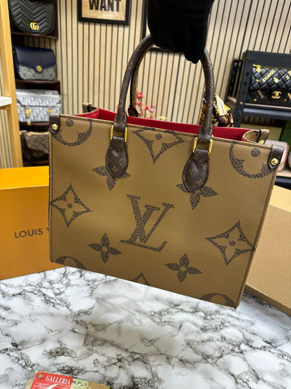 LOUS VUITON ONTHEGO MM PREMIUM WITH OG DOUBLE BOX Women Bag