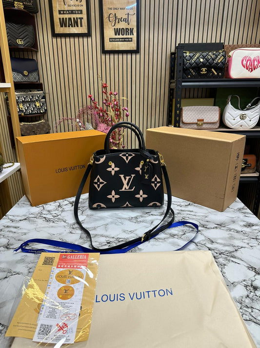 LOIS VUITON PETITE PLAIS PREMIUM HANDBAG WITH OG F DOUBLE BOX Women BAG