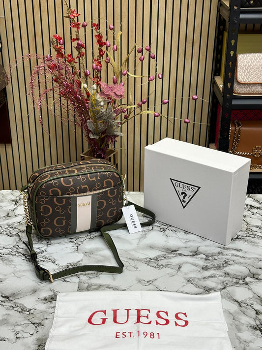 GUES MONOGRAM PRINT CROSSBODY BAG Women Bag