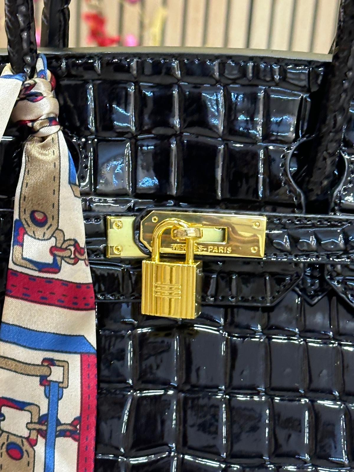 HERES BIRKIN SHINY CROCODILE TOTE Women BAG