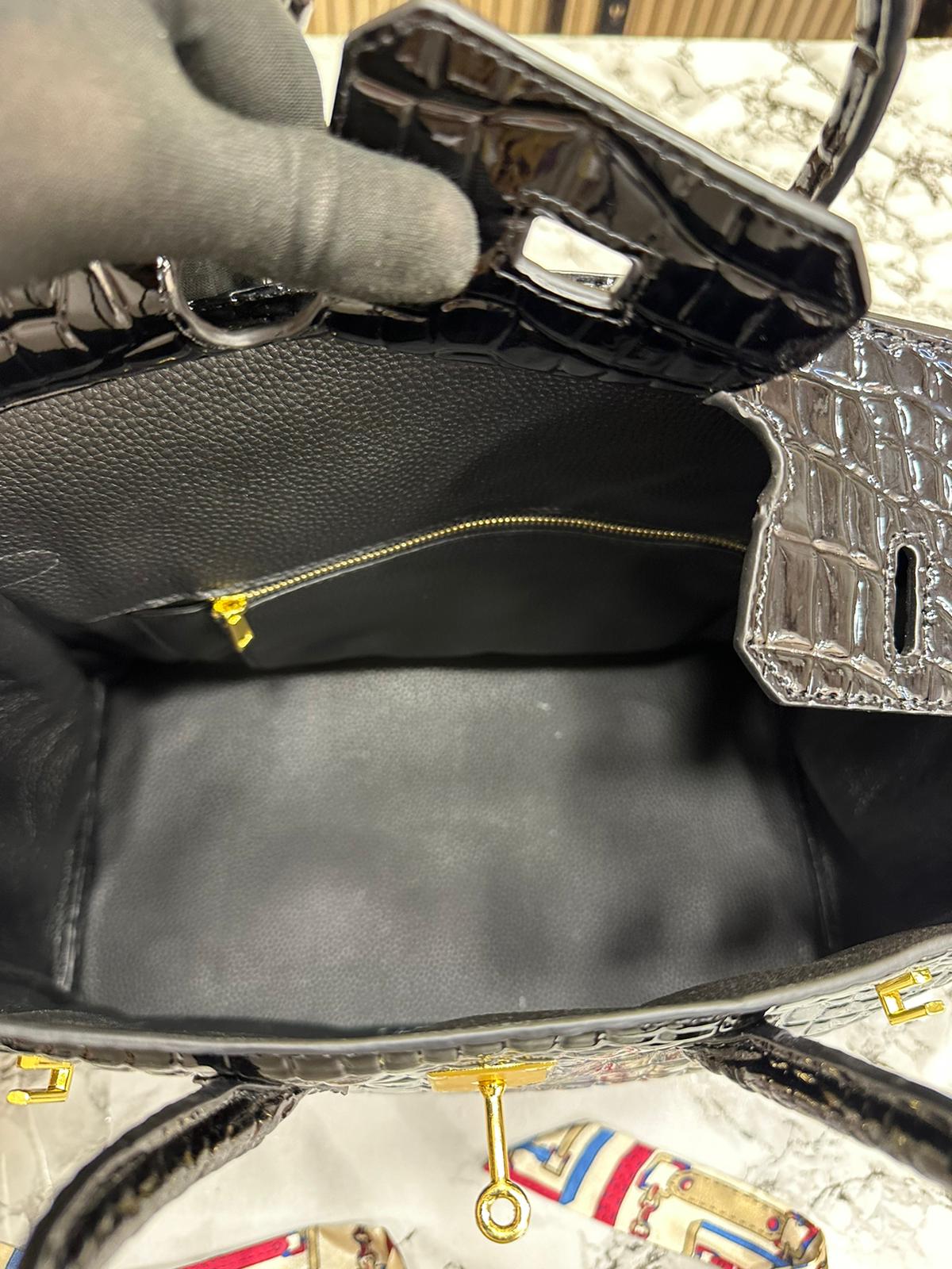 HERES BIRKIN SHINY CROCODILE TOTE Women BAG