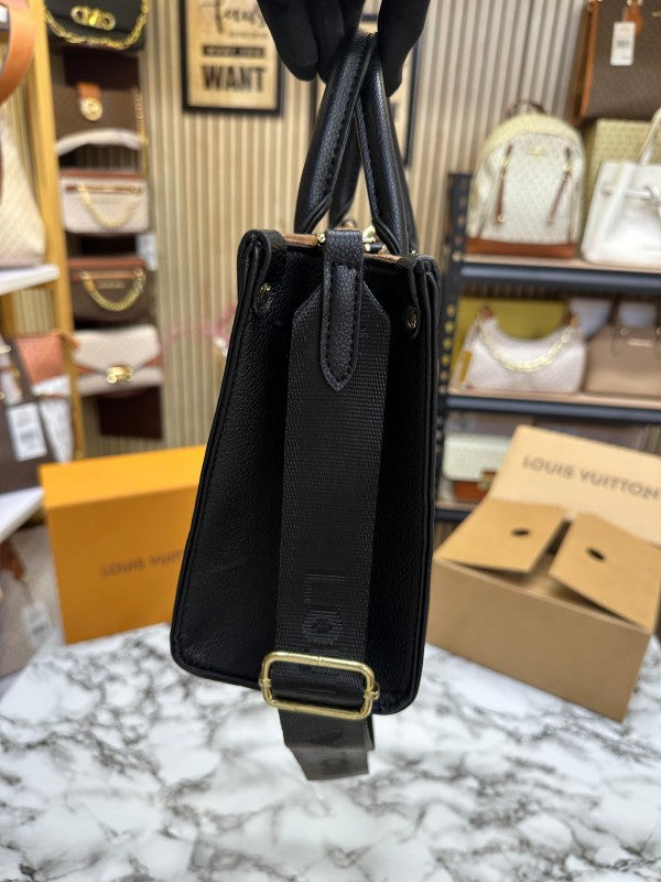 Lous Vuiton LV On The Go Pochette Premium Quality With OG Double Magnetic Box & Dust Bag - Coin Pouch (BLACK - 436) Women Bag