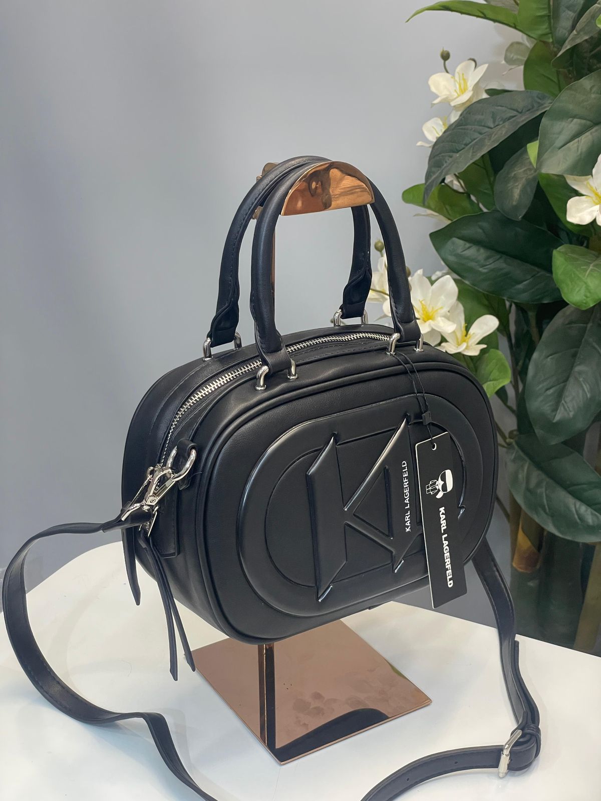 KAL LAGERELD TEXTURED DETAILED TOP HANDLE CROSSBODY Women Bag