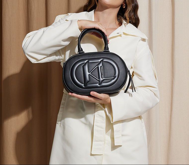 KAL LAGERELD TEXTURED DETAILED TOP HANDLE CROSSBODY Women Bag