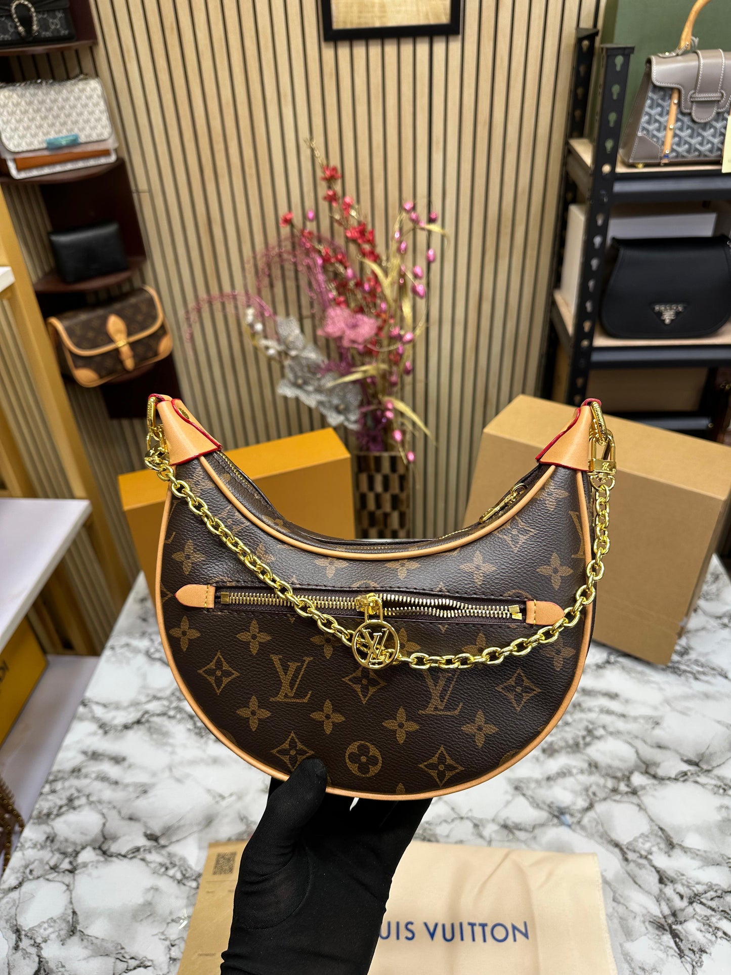 LOUS VUITON LOOP MONOGRAM BAG WITH OG DOUBLE BOX Women BAG