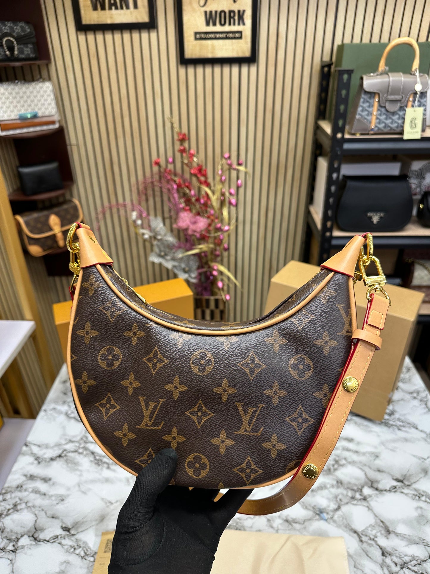 LOUS VUITON LOOP MONOGRAM BAG WITH OG DOUBLE BOX Women BAG