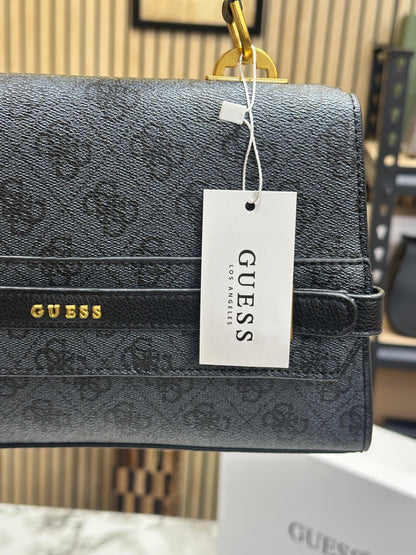 GUES SESTRI LOGO TOP HANDLE PU WITH OG BOX AND DUST BAG PREMIUM QUALITY Women BAG