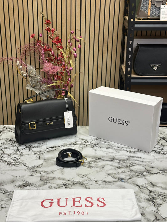 GUES SESTRI LOGO TOP HANDLE PU WITH OG BOX AND DUST BAG PREMIUM QUALITY Women BAG