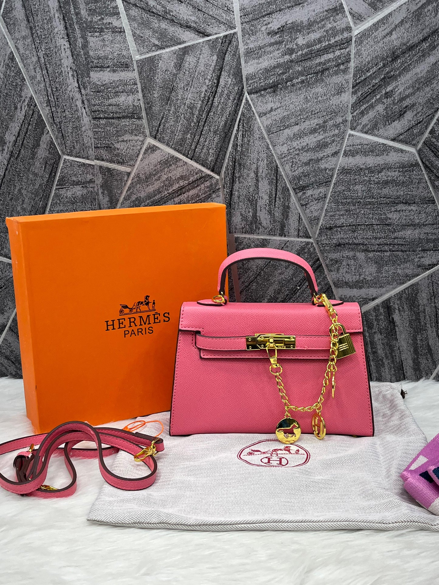 Herms Kely Mini Premium Leather Sling Women Bag