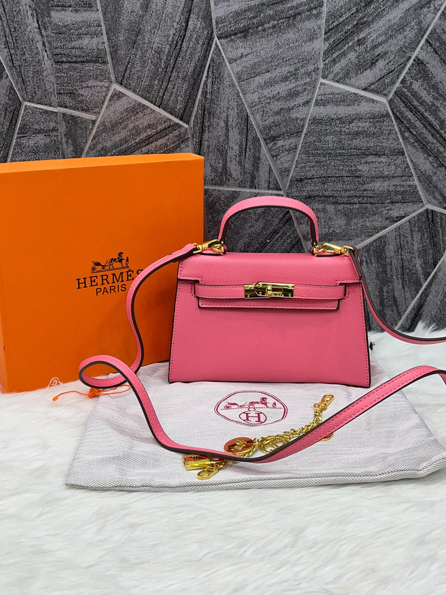 Herms Kely Mini Premium Leather Sling Women Bag