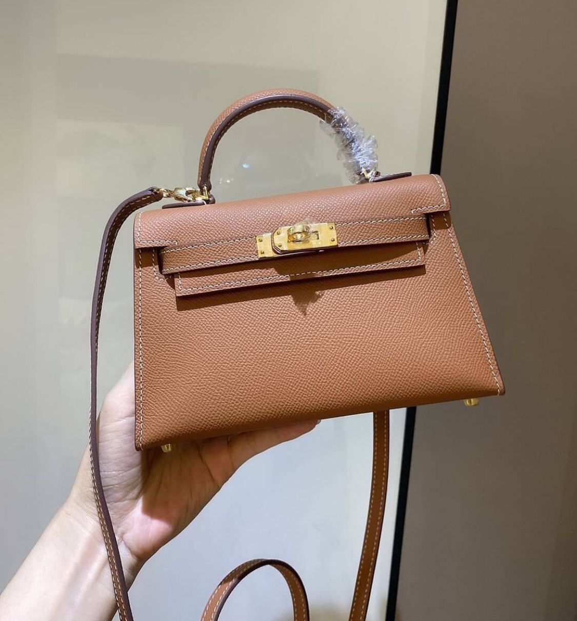 Herms Kely Mini Premium Leather Sling Women Bag
