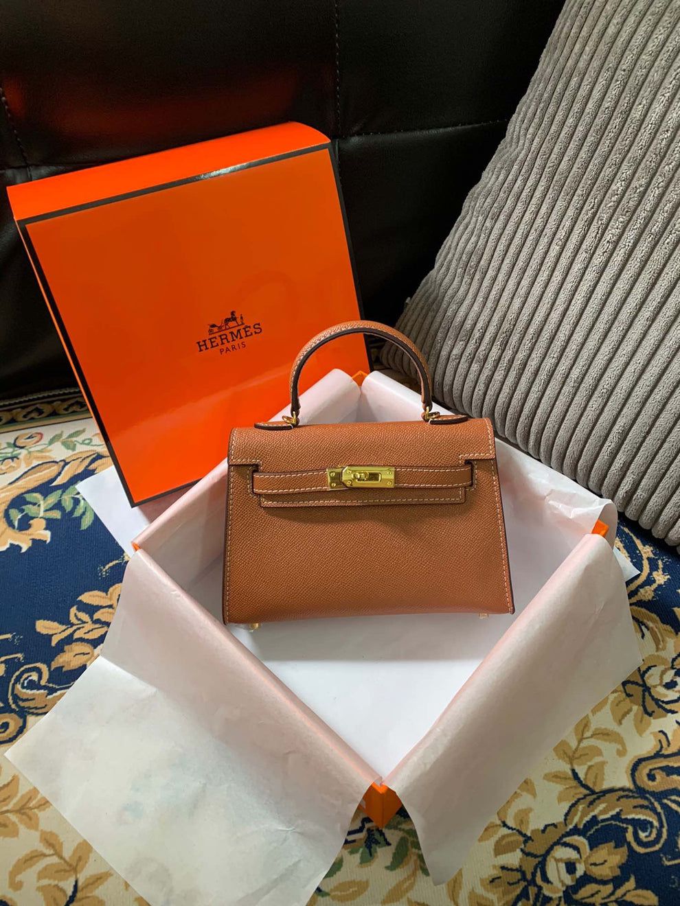 Herms Kely Mini Premium Leather Sling Women Bag