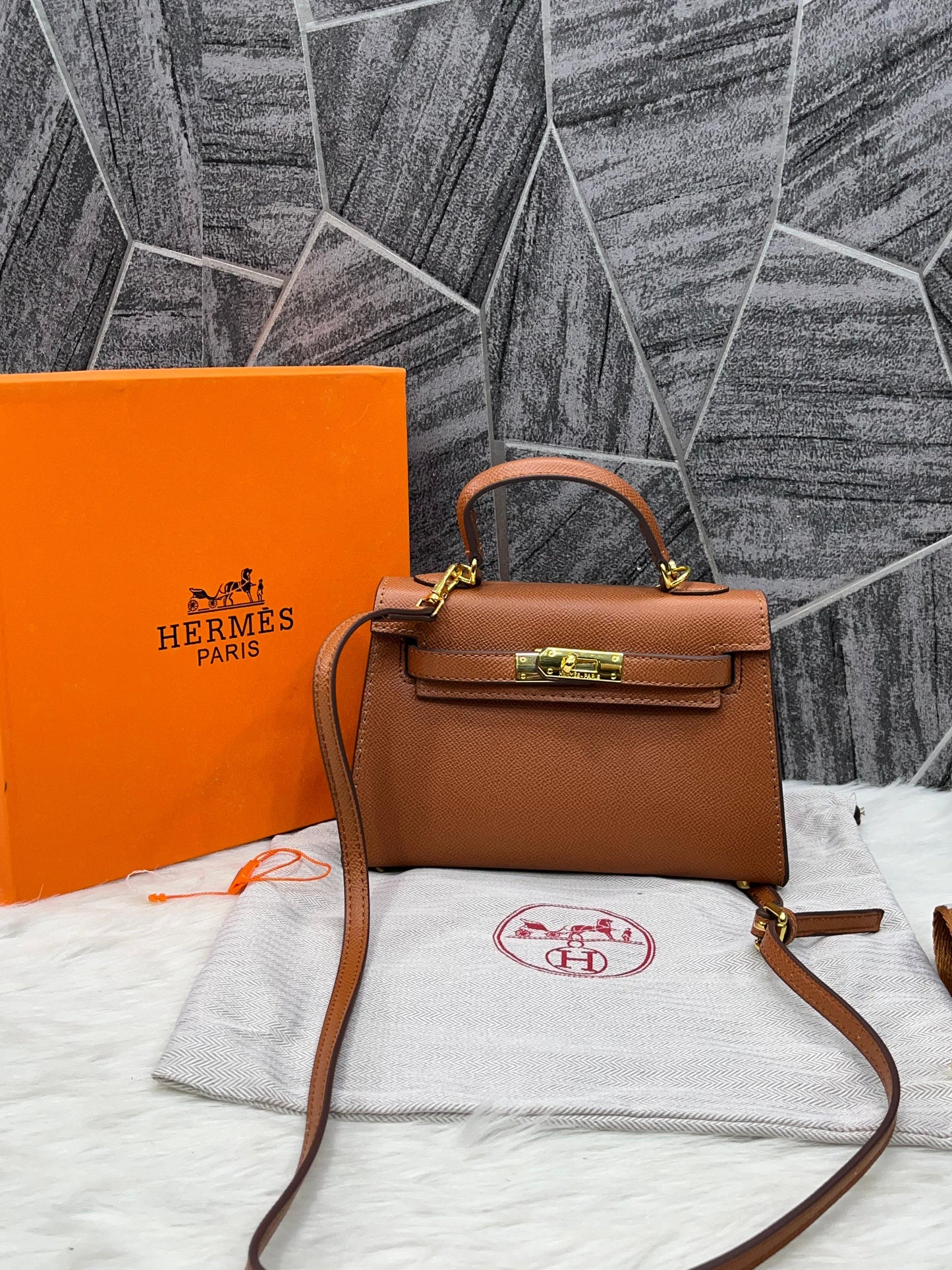 Herms Kely Mini Premium Leather Sling Women Bag