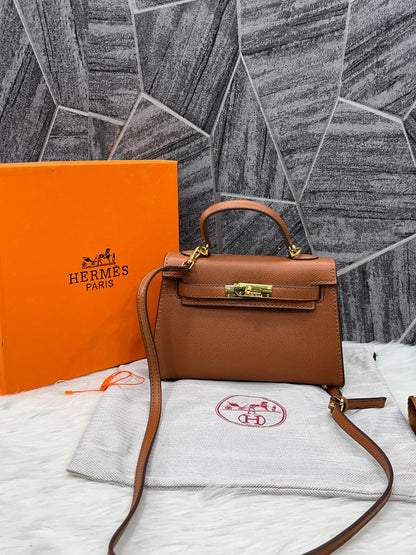 Herms Kely Mini Premium Leather Sling Women Bag