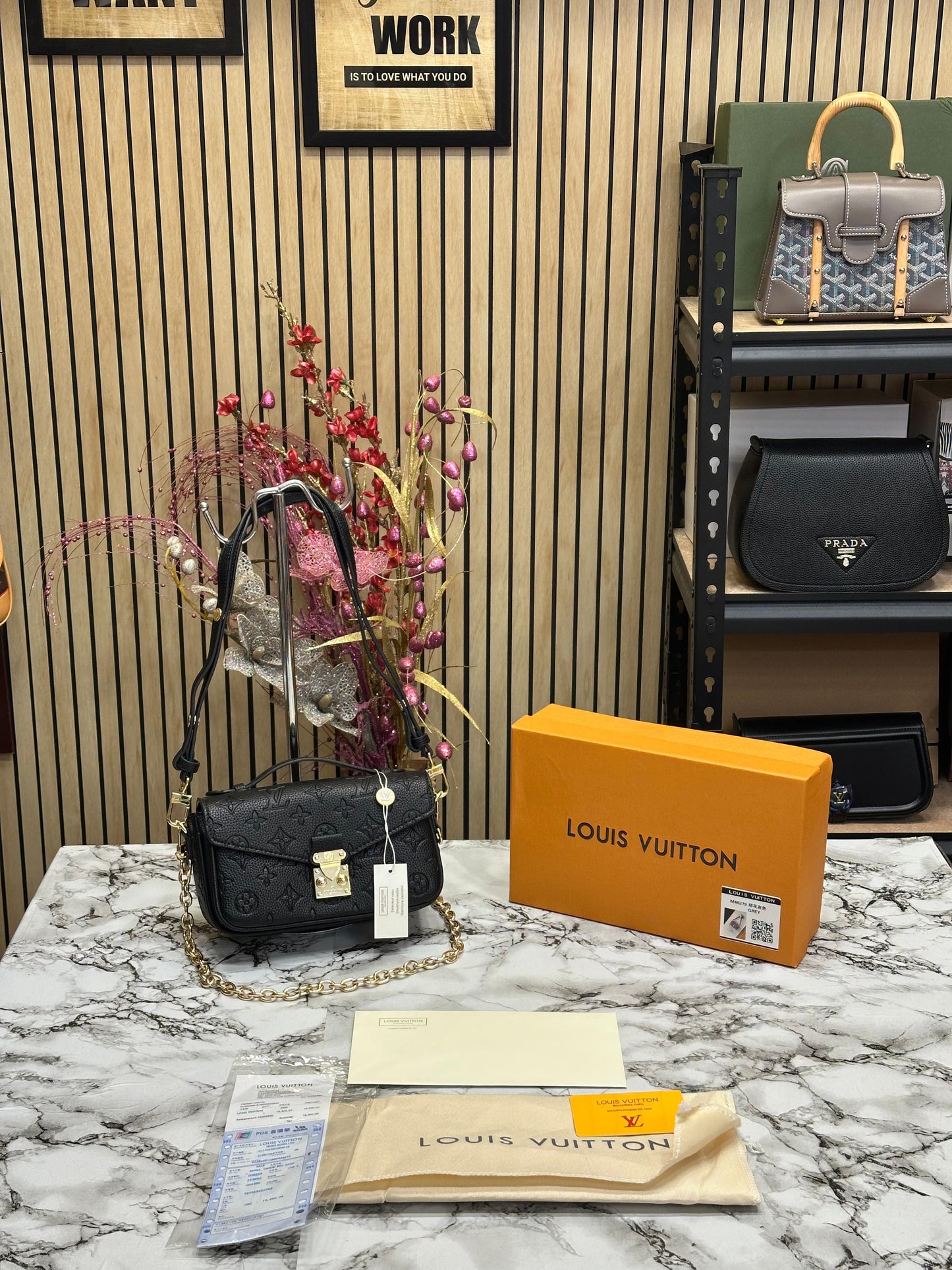 LOUS VUITTON MENTIS POCHETTE WITH OG BOX Women Bag