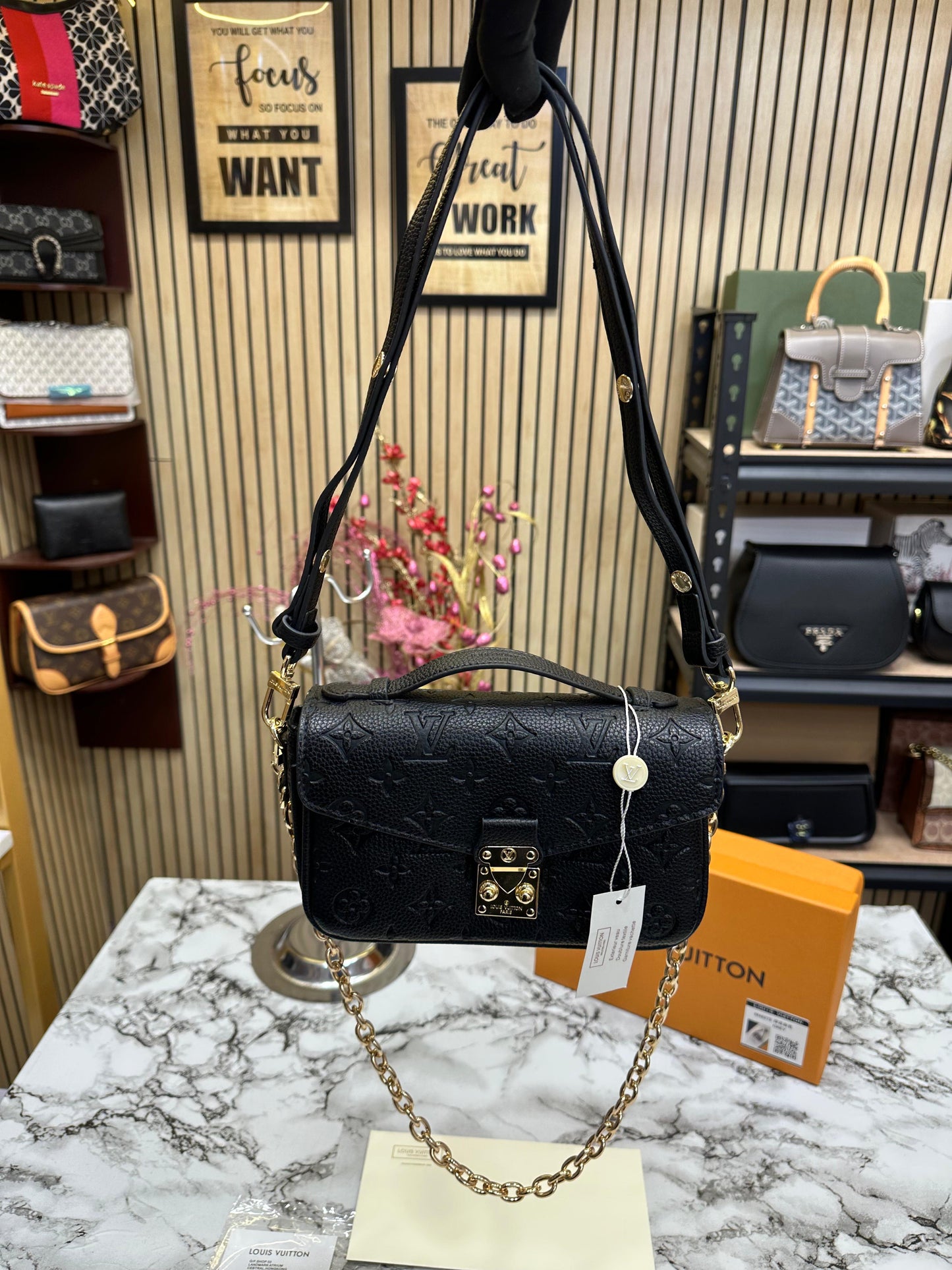 LOUS VUITTON MENTIS POCHETTE WITH OG BOX Women Bag