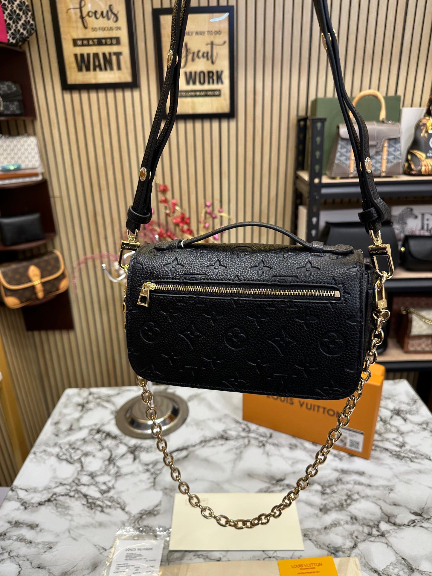 LOUS VUITTON MENTIS POCHETTE WITH OG BOX Women Bag