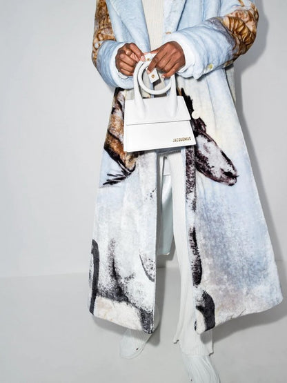 Jacquus Le Chiuito Noeud Bag With OG Box Dust Bag & Extra Sling Belt (White - 138) Women BAG