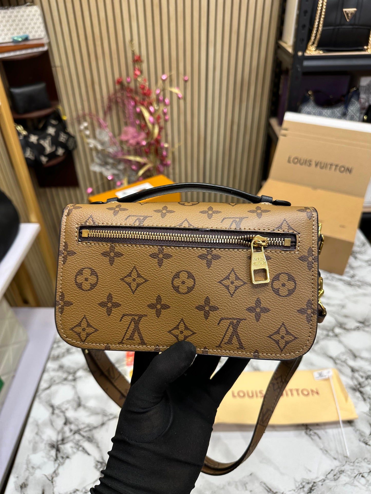 LOUS VUITON IMPORTED POCHETTE HANDBAG WITH OG DOUBLE BOX Women Bag