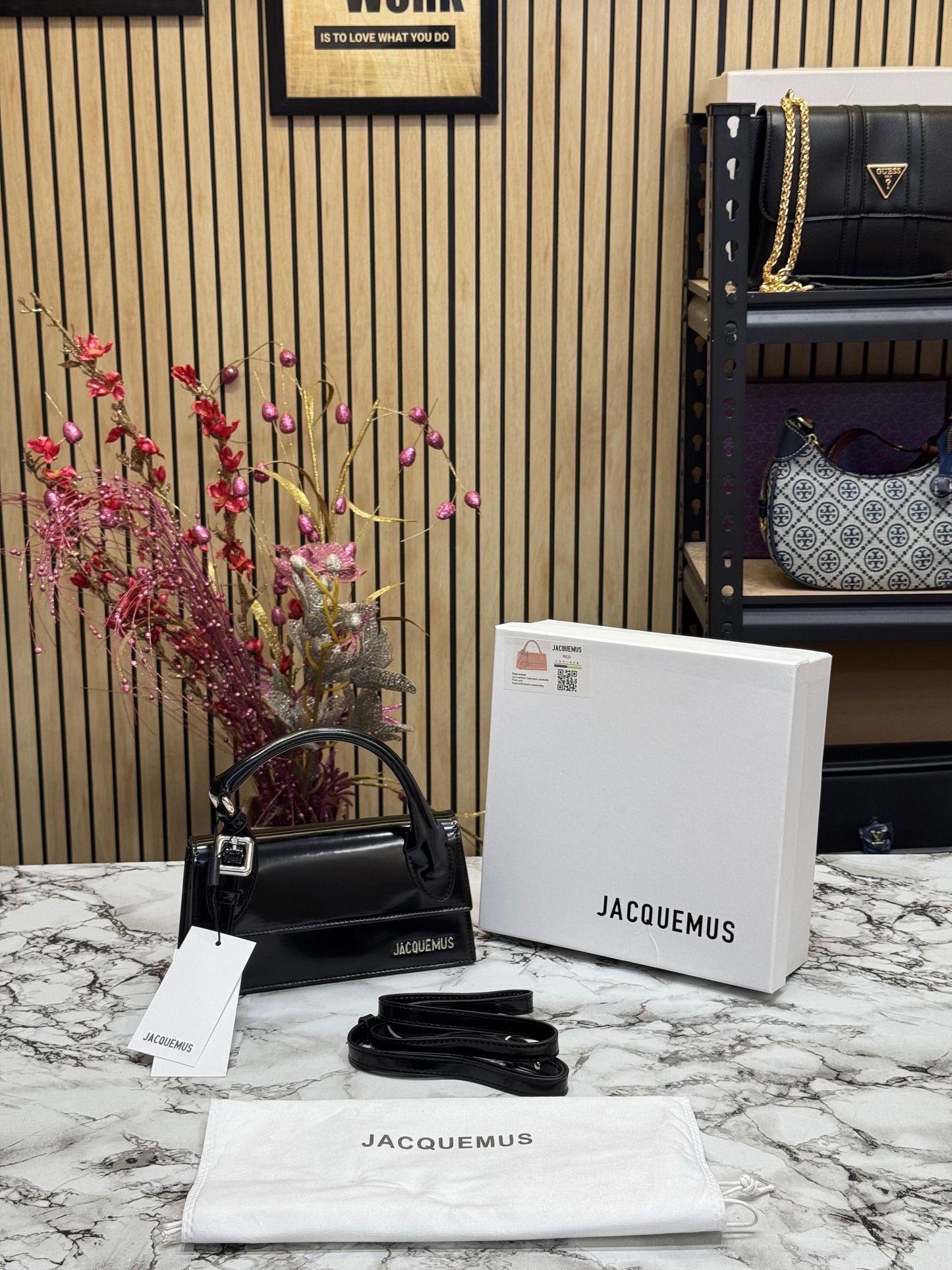 JACEMUS LE CHIITO LONG BOUCLE TOP HANDLE WITH OG BOX Women BAG