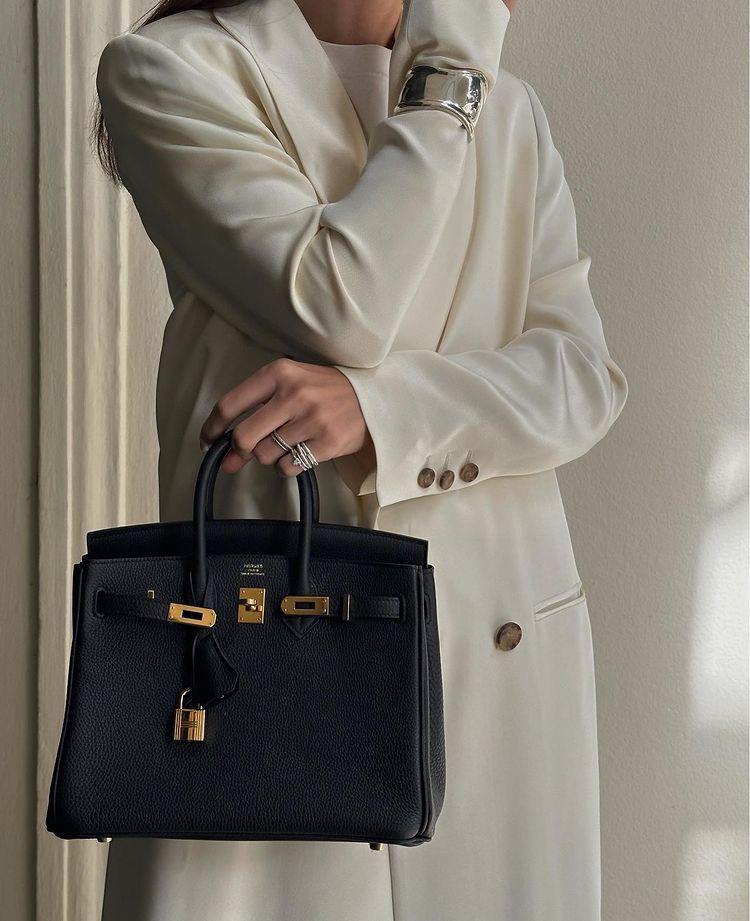 HERMS BIRKN LEATHER BAG WITH DUST BAG Women Bag