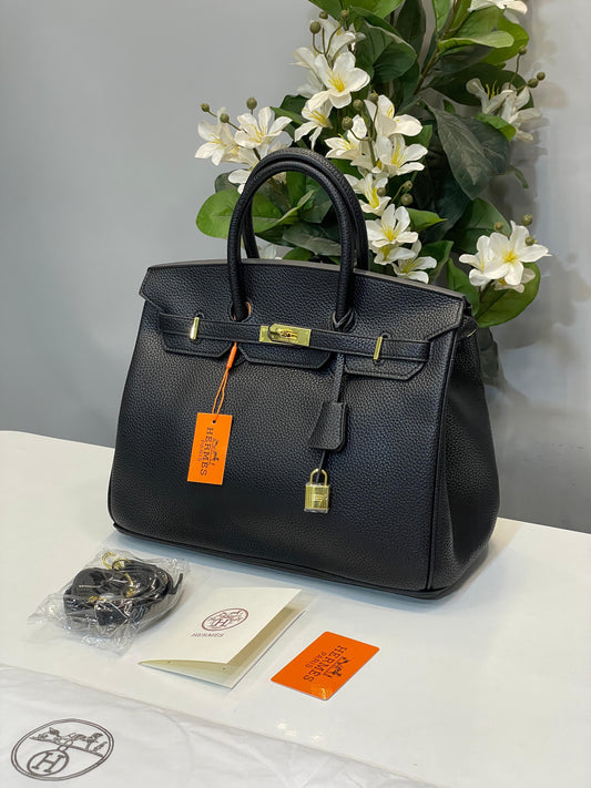 HERMS BIRKN LEATHER BAG WITH DUST BAG Women Bag
