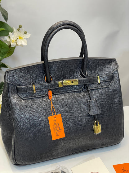 HERMS BIRKN LEATHER BAG WITH DUST BAG Women Bag