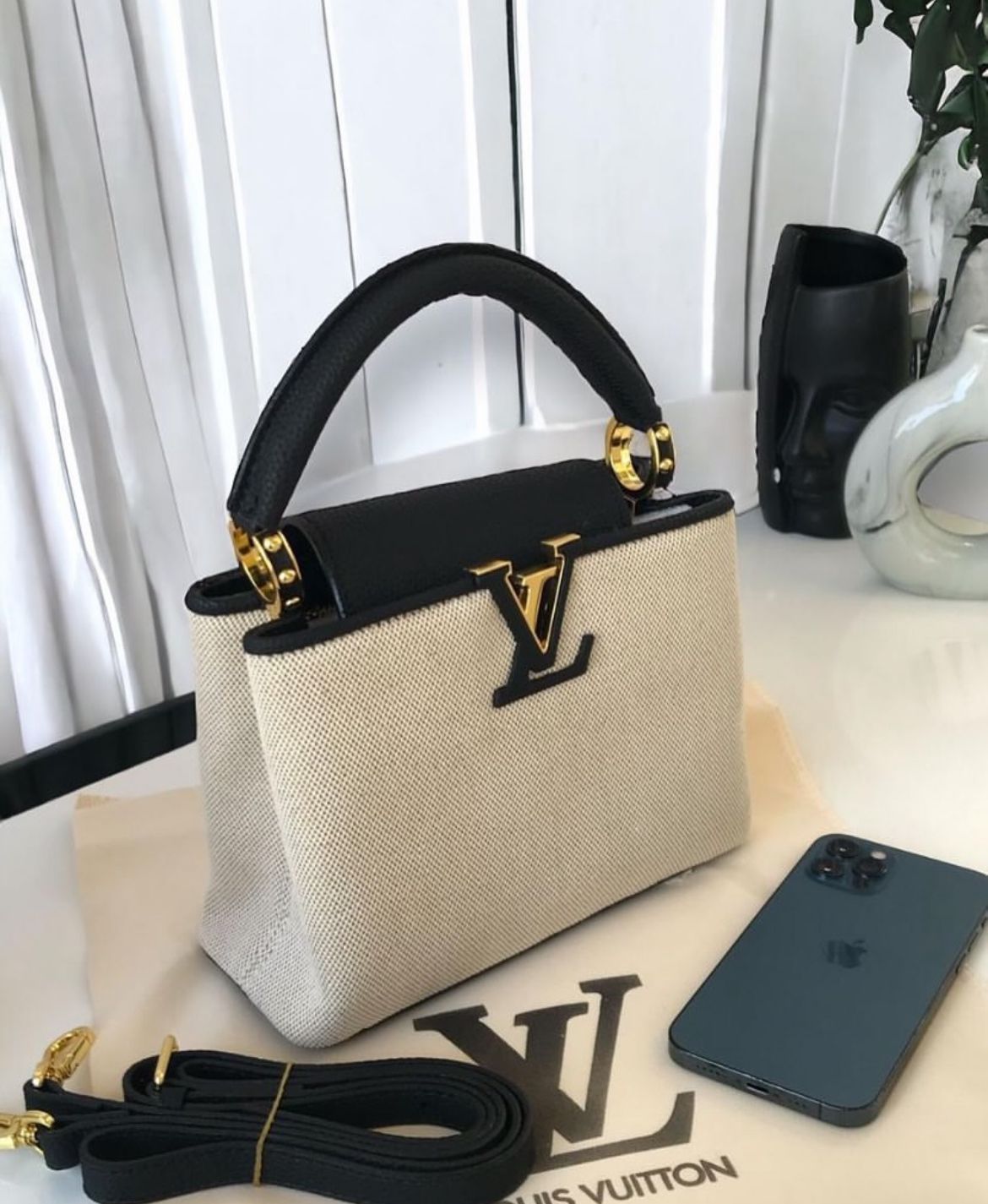 LOUS VUITON CAPUCINES WITH OG DOUBLE BOX Women BAG