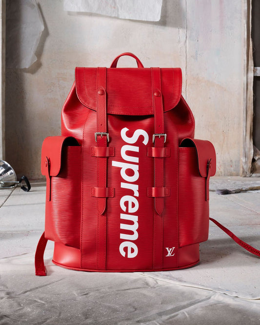 LOUS VUITON X SUPREME BACKPACK WITH DUST Women BAG