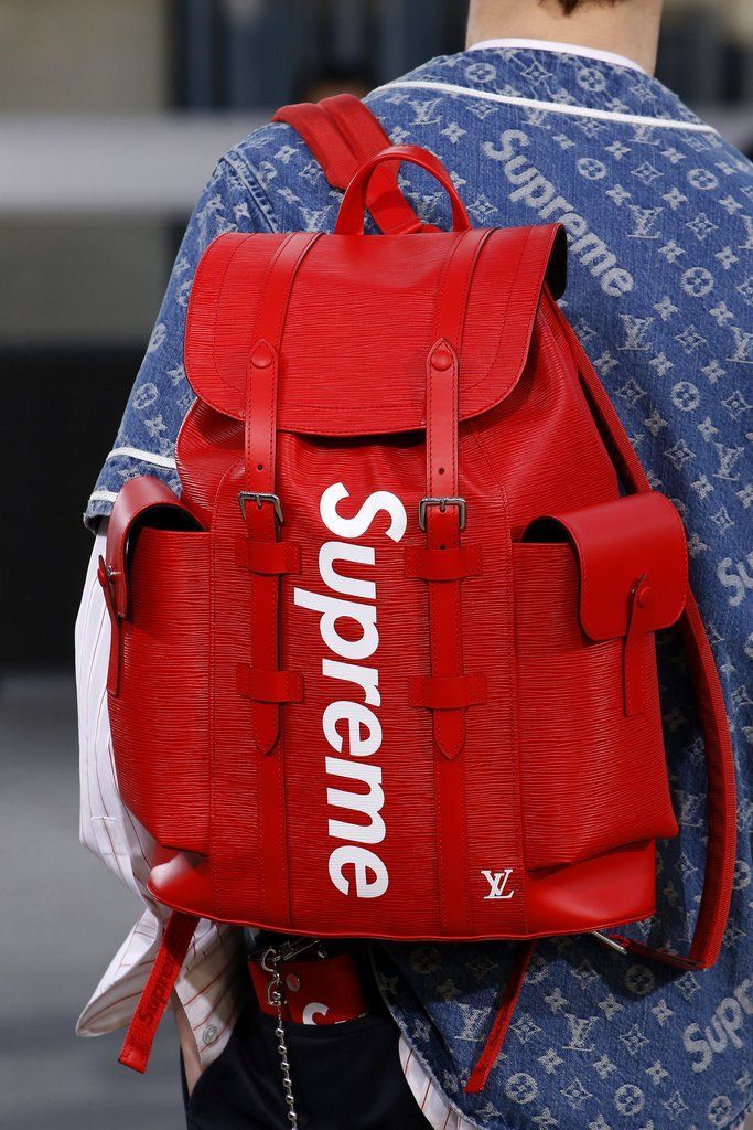 LOUS VUITON X SUPREME BACKPACK WITH DUST Women BAG