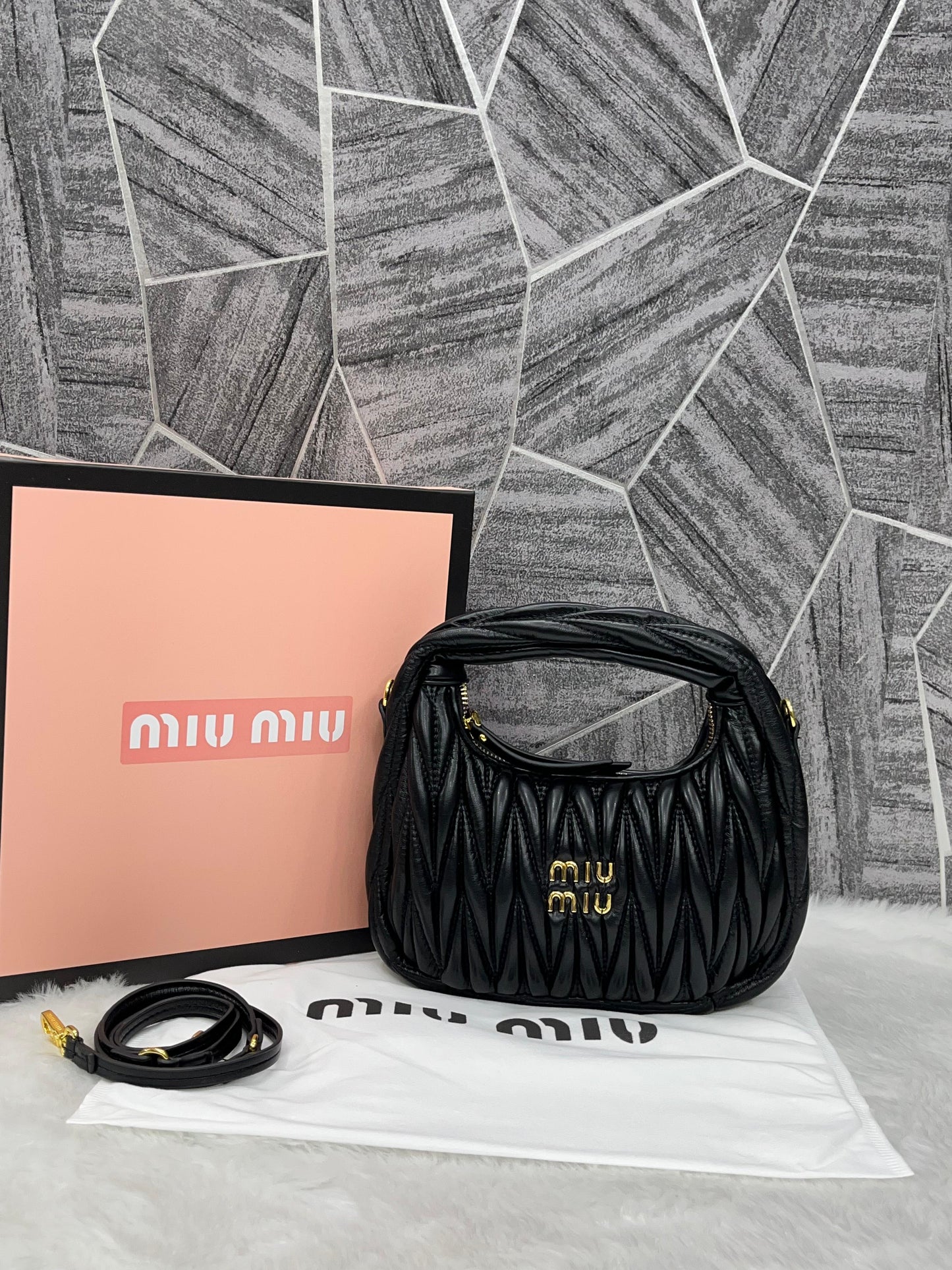 Mu Mi Matelass Leather Women BAG