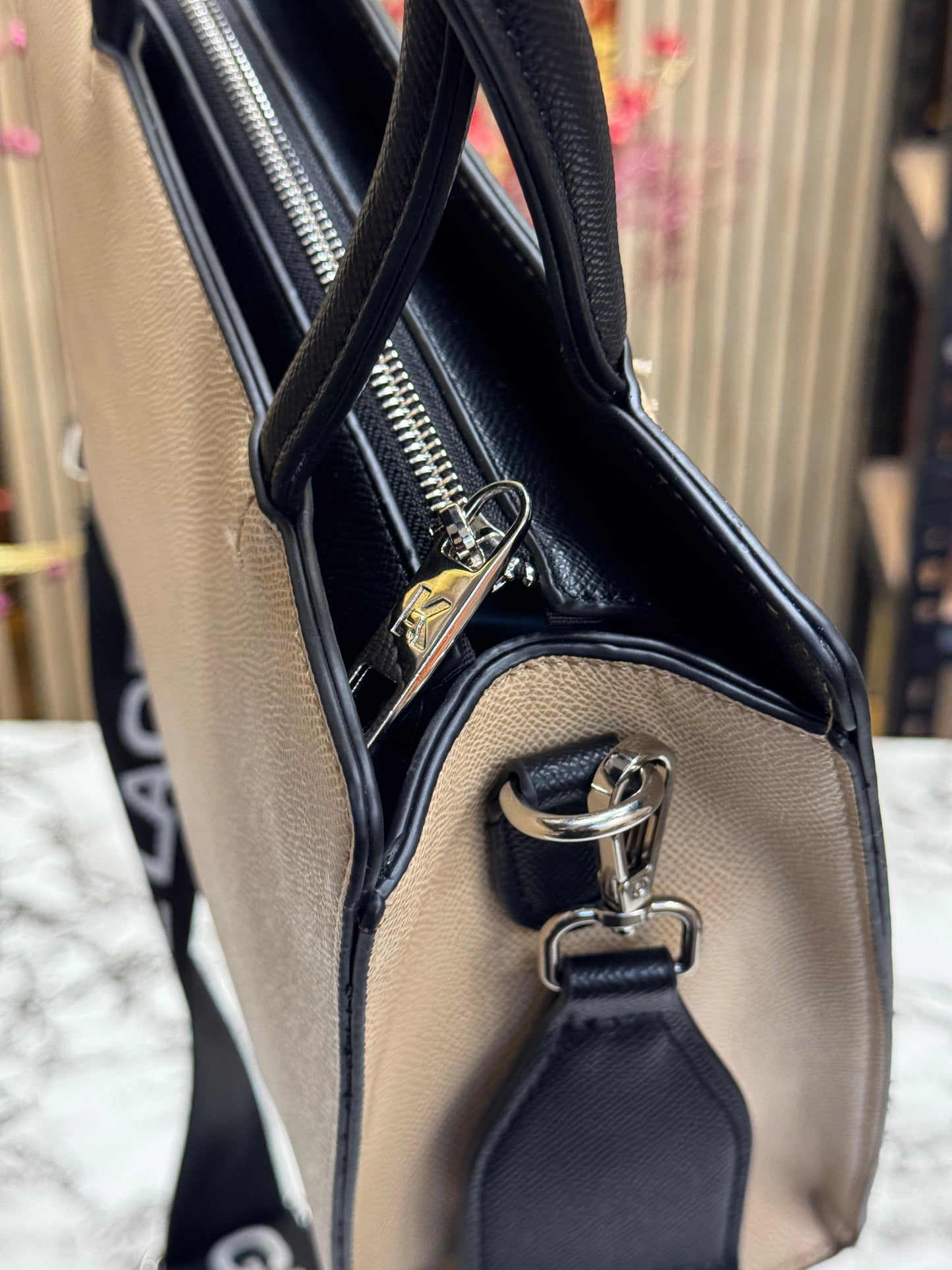 KAL LAGEELD MAYBELLE LOGO KARL CAT TOP HANDLE SATCHEL WOMEN BAG