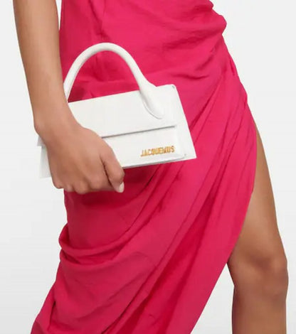 Jacqmus Le Cquito Long Handle With OG Box Dust Bag & Sling Belt (White - 286) Women Bag
