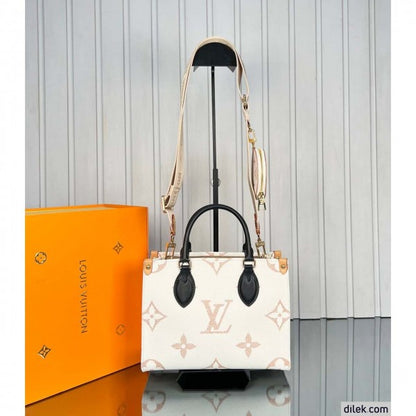 Luis Vuion LV M24533 On The Go Premium Pochette With OG Magnetic Box & Dust Bag - Coin Pouch (White Cream - 966) Women Bag