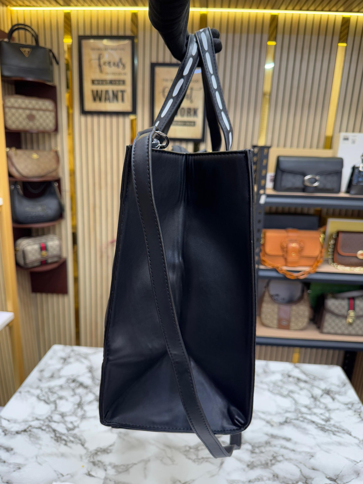 KAL LAGEELD PARIS NOUVEAU LEATHER TOTE Women Bag