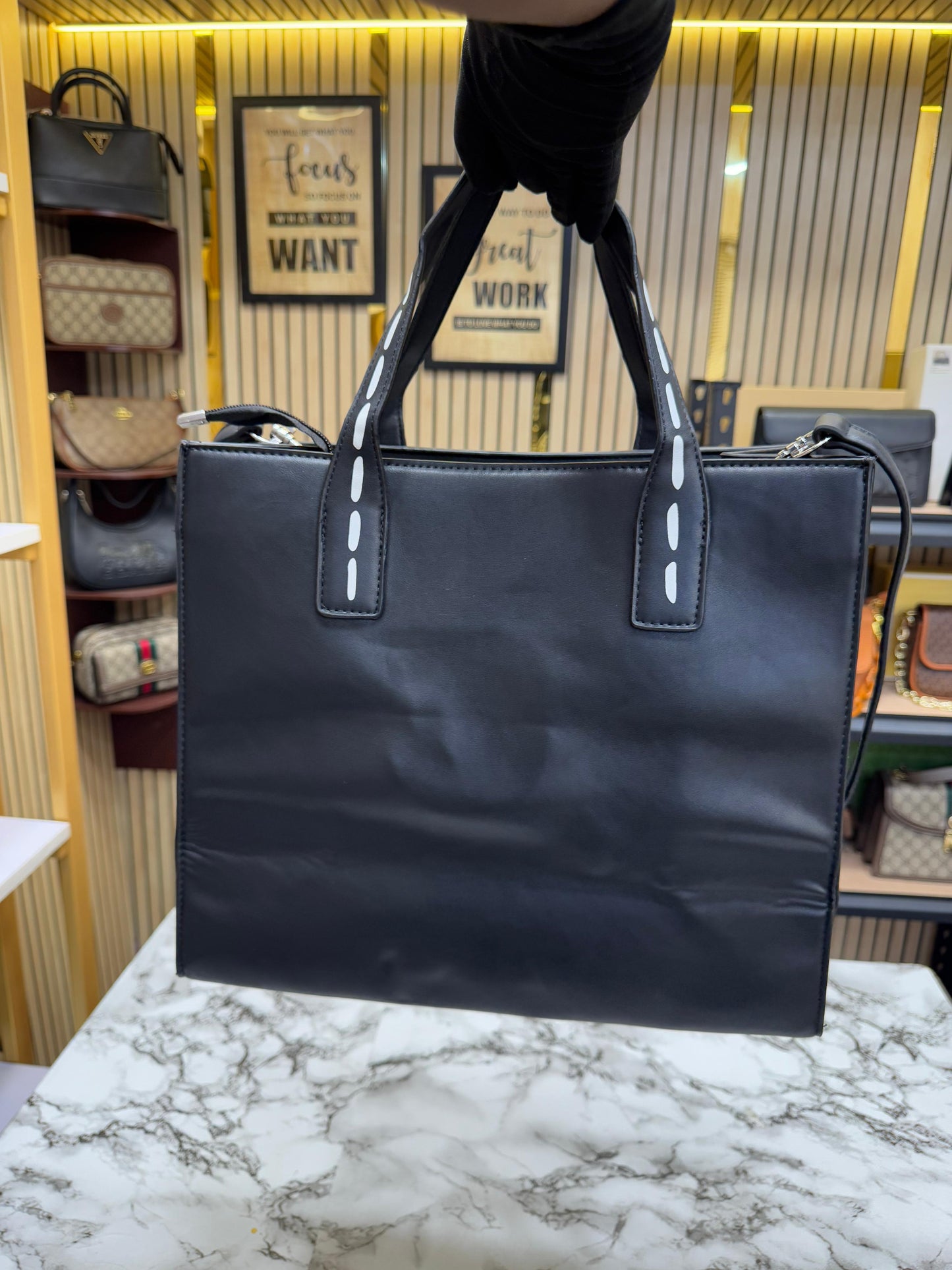 KAL LAGEELD PARIS NOUVEAU LEATHER TOTE Women Bag