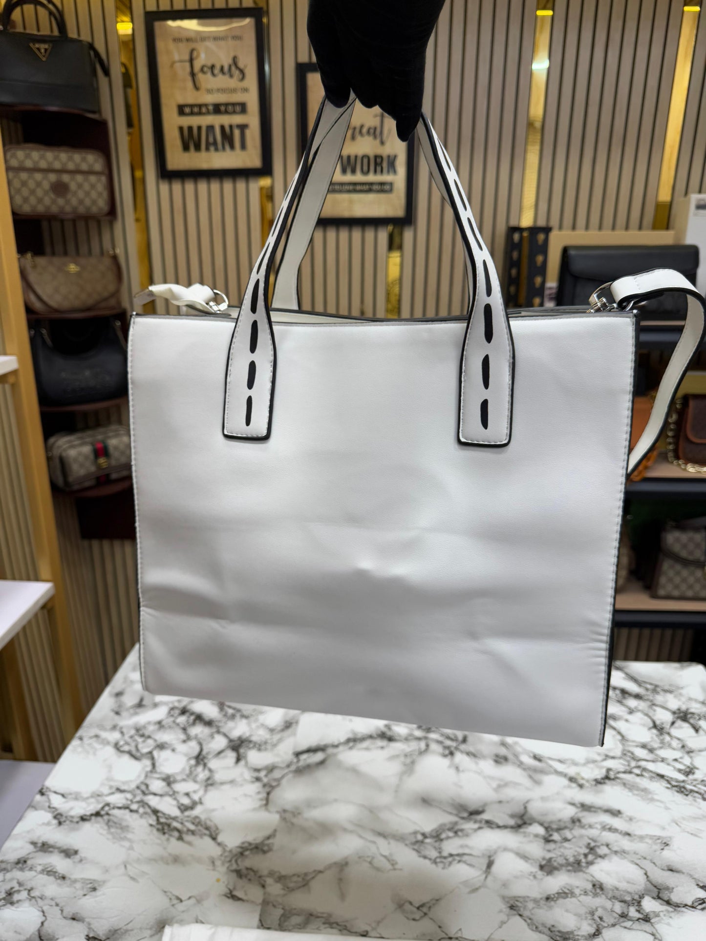 KAL LAGEELD PARIS NOUVEAU LEATHER TOTE Women Bag