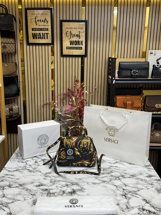 VERSE JENS COUTURE LOGO PLAQUE FOLDOVER SHOULDER BAG WITH OG BOX AND CARRY Women Bag